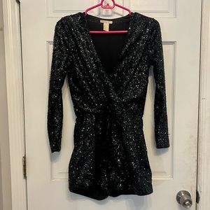 H&M romper. Color black. Size 34.